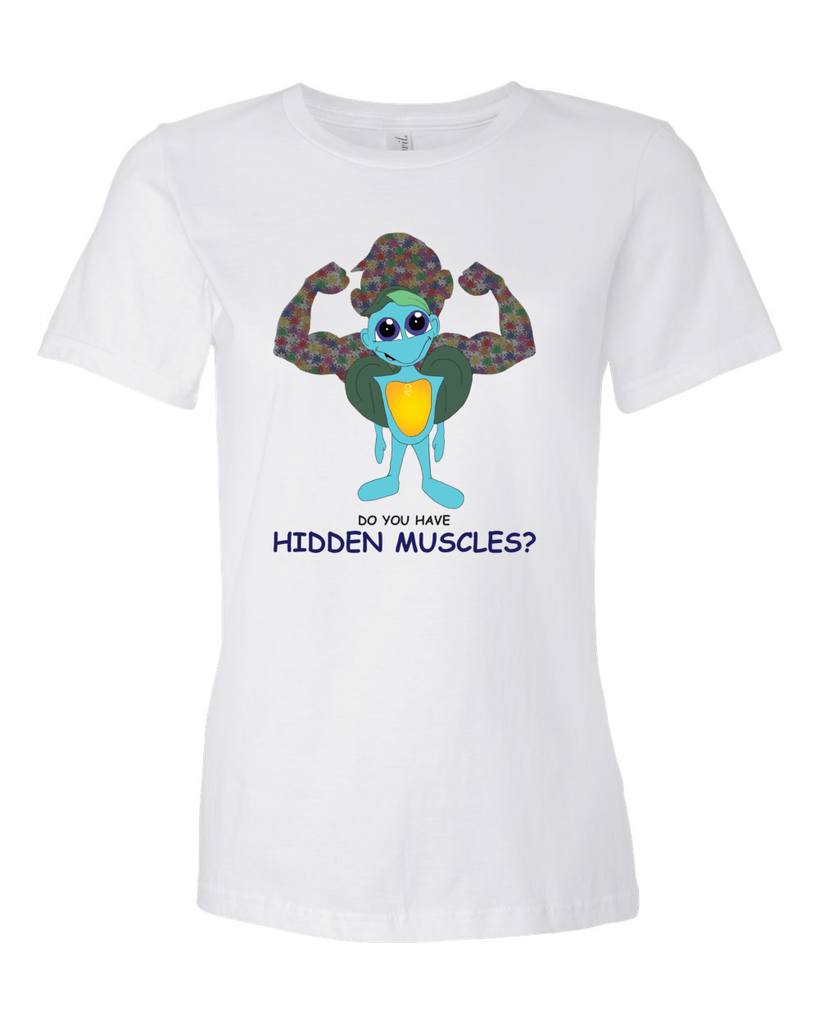 HIDDEN MUSCLES - Women's T - Happy Fun Store