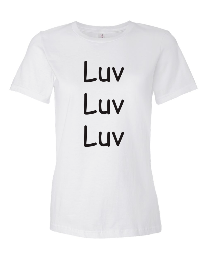 LUV LUV LUV  - Women's T - Happy Fun Store  

