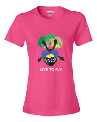 LIVE TO FLY - Women's T - Happy Fun Store  
 - 1