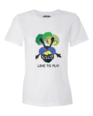 LIVE TO FLY - Women's T - Happy Fun Store  
 - 7
