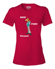 Dog Fish Person Women's T - Happy Fun Store  
 - 1