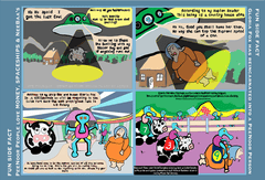 PeeNoor Comic Strip Wall Art - Happy Fun Store  
 - 1
