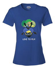LIVE TO FLY - Women's T - Happy Fun Store  
 - 2