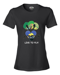 LIVE TO FLY - Women's T - Happy Fun Store  
 - 5