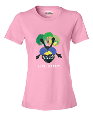 LIVE TO FLY - Women's T - Happy Fun Store  
 - 3
