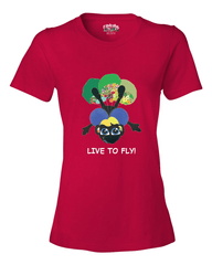 LIVE TO FLY - Women's T - Happy Fun Store  
 - 4