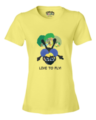 LIVE TO FLY - Women's T - Happy Fun Store  
 - 8
