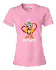 I Heart Swimps - Women's T - Happy Fun Store  
 - 1